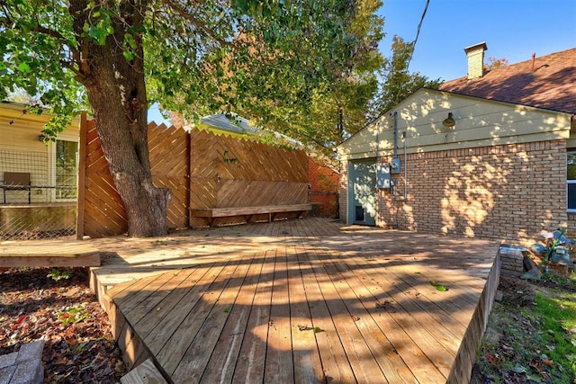 view of wooden terrace