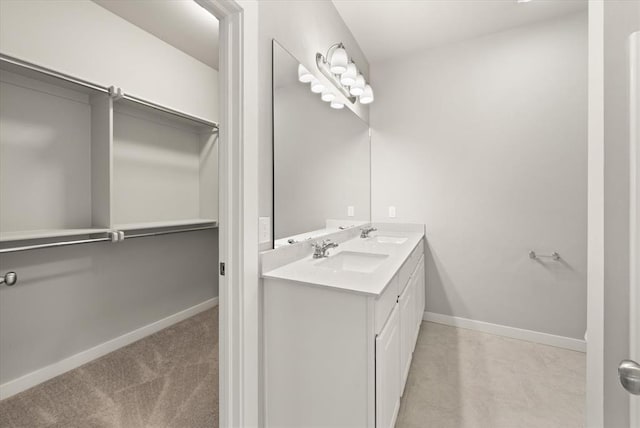 bathroom with vanity