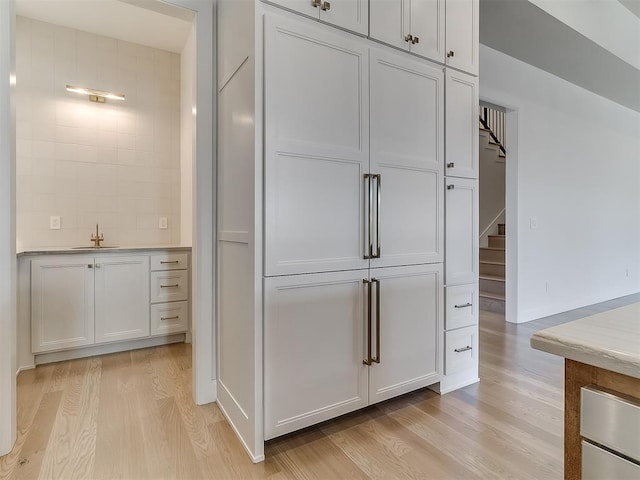 interior space featuring sink