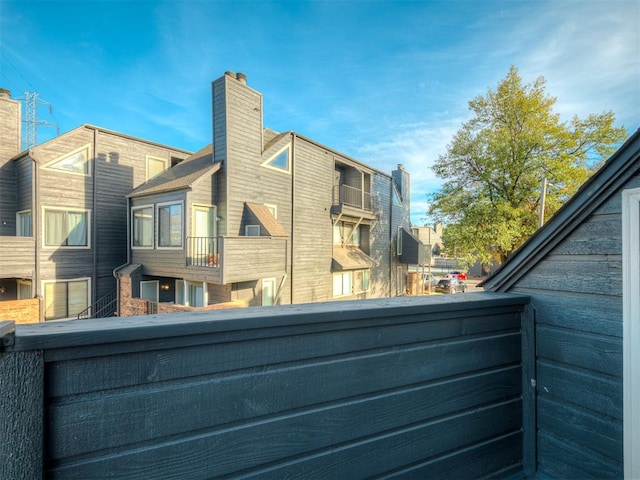 exterior space with a balcony