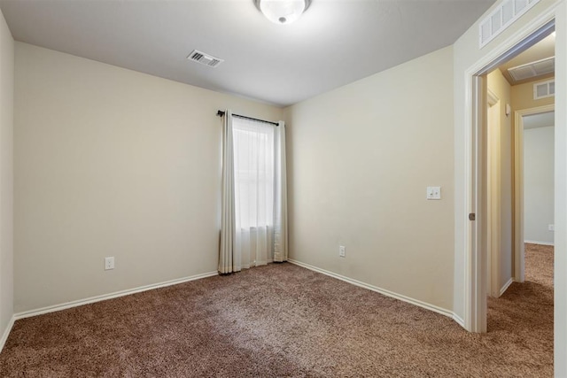 view of carpeted empty room