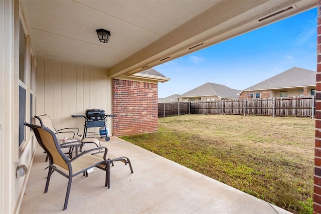 view of patio / terrace with grilling area