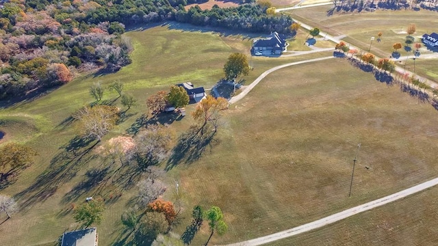 bird's eye view featuring a rural view