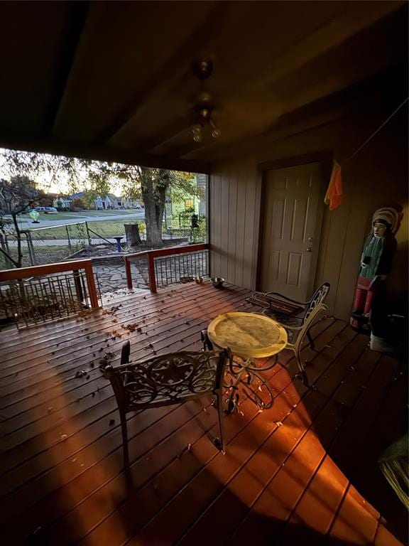 view of wooden terrace