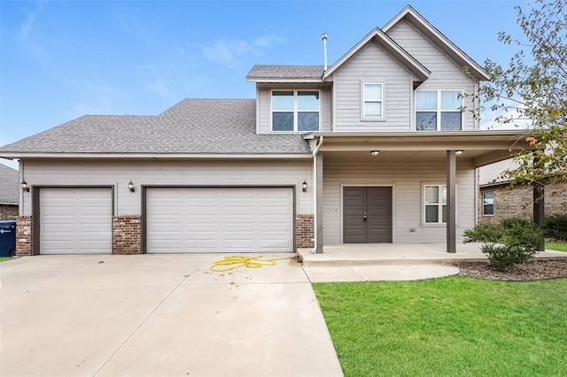 view of front of house featuring a garage