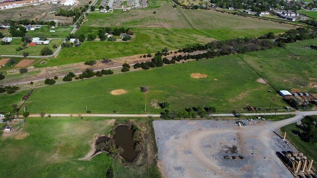 drone / aerial view featuring a rural view