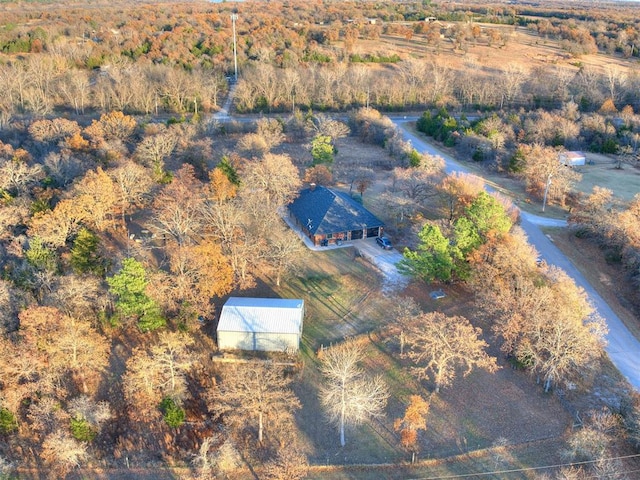 aerial view featuring a rural view