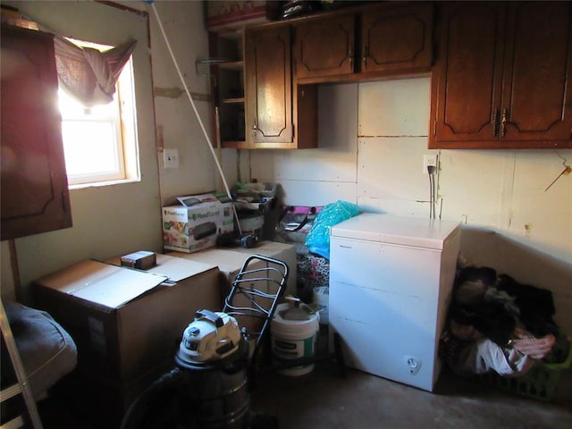 kitchen with refrigerator