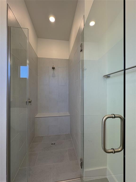 bathroom with an enclosed shower