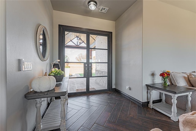 2063 County Road 1336, Blanchard, OK 73010 - entryway with french doors and baseboards
