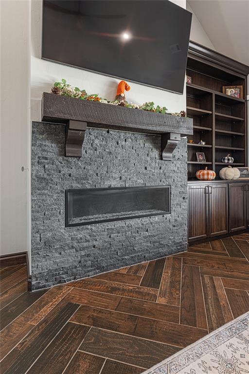2063 County Road 1336, Blanchard, OK 73010 - detailed view of a stone fireplace