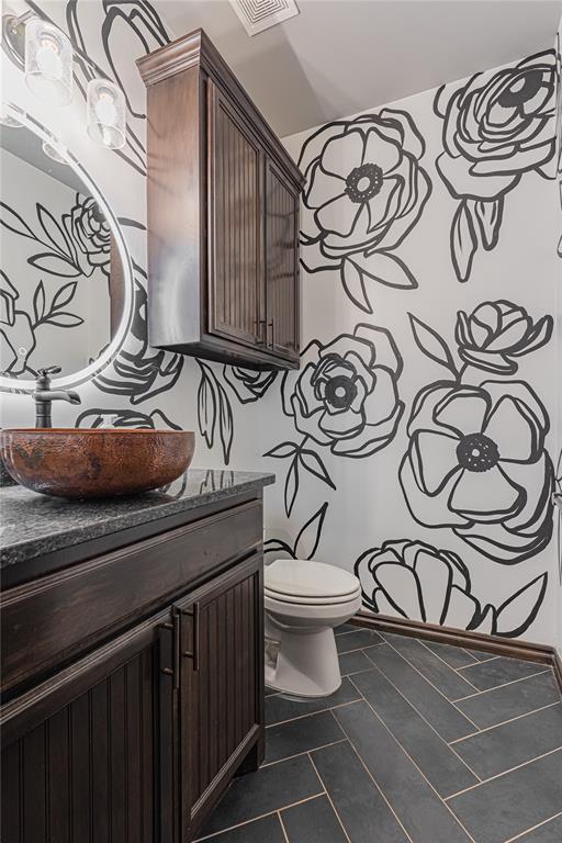 2063 County Road 1336, Blanchard, OK 73010 - bathroom with vanity and tile patterned floors