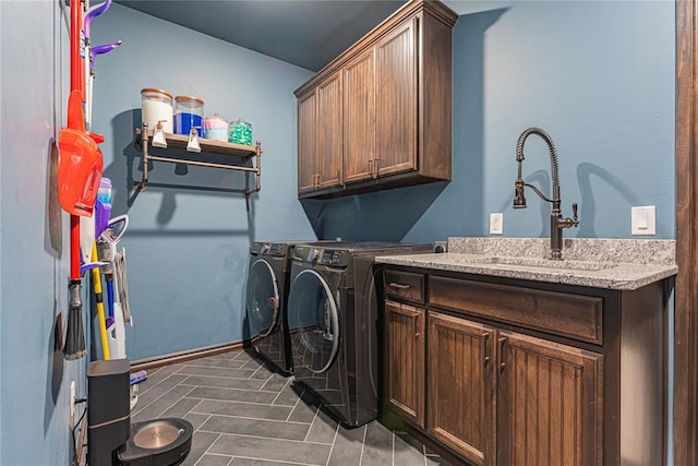 2063 County Road 1336, Blanchard, OK 73010 - laundry room with cabinet space and washer and dryer