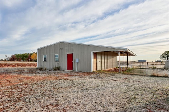 view of outbuilding