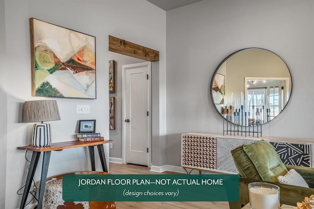 interior space featuring hardwood / wood-style floors