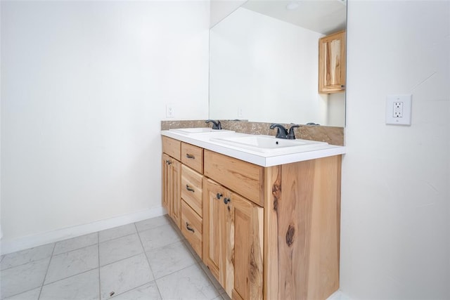 bathroom with vanity