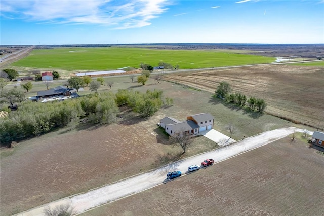 bird's eye view featuring a rural view