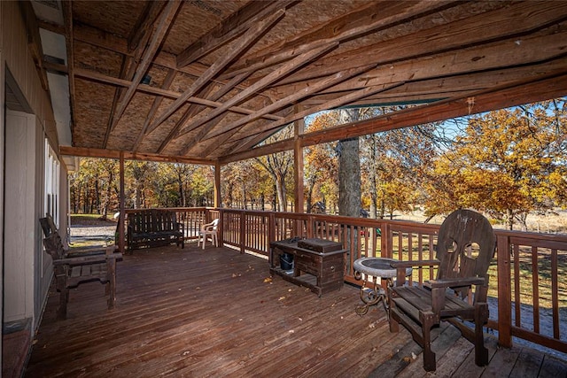 view of wooden terrace