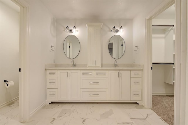 bathroom with vanity