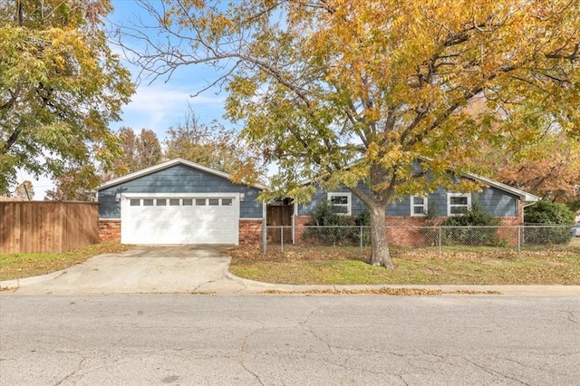 ranch-style house with a garage