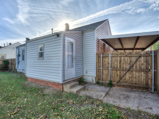 view of back of property