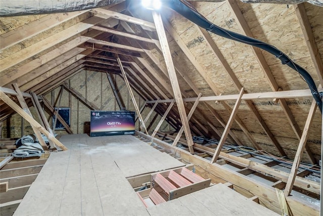 view of attic