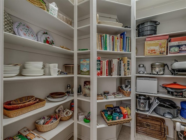 view of pantry