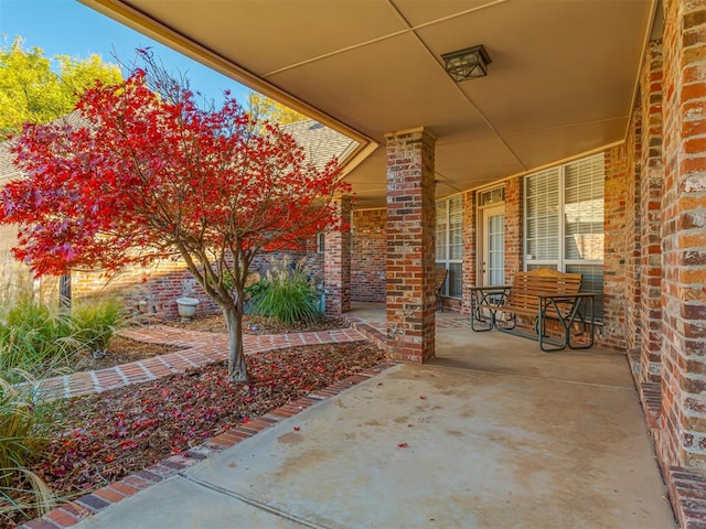 view of patio with covered porch