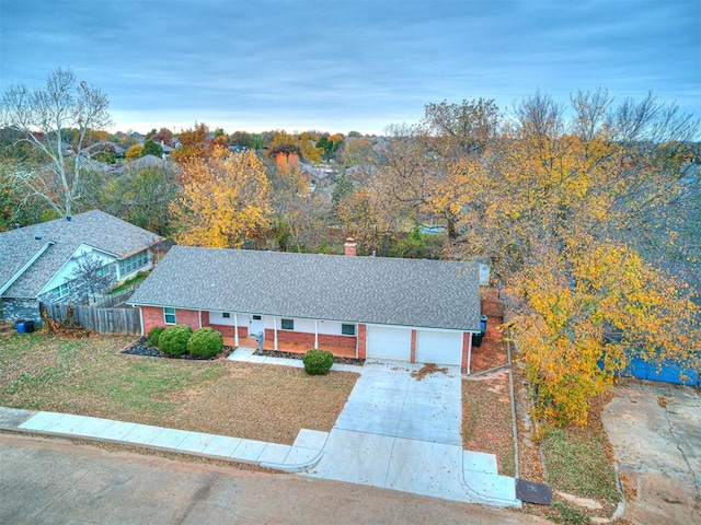 birds eye view of property