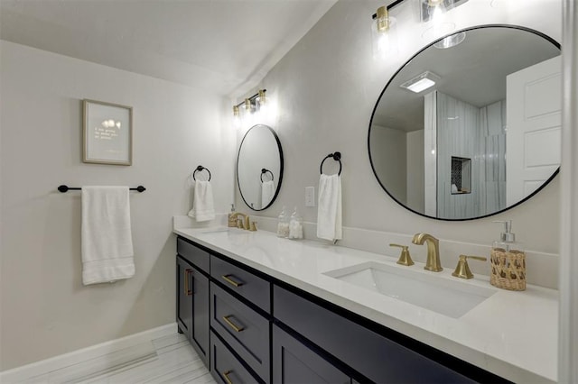 bathroom featuring vanity