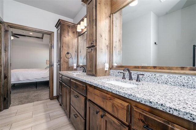 bathroom with vanity