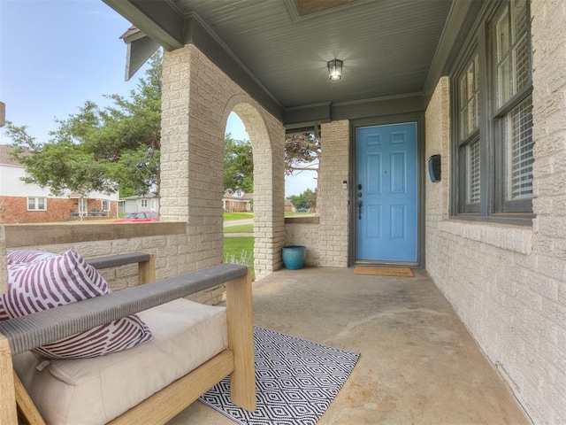 view of patio / terrace featuring a porch