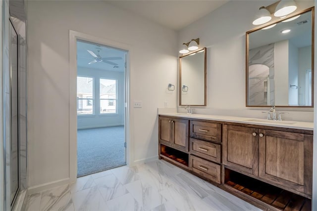 bathroom with vanity