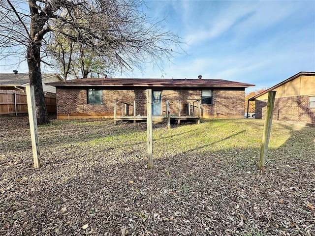 8912 Muriel Way, Spencer, OK 73084 - rear view of property with brick siding