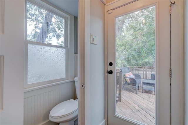 entryway with a wealth of natural light