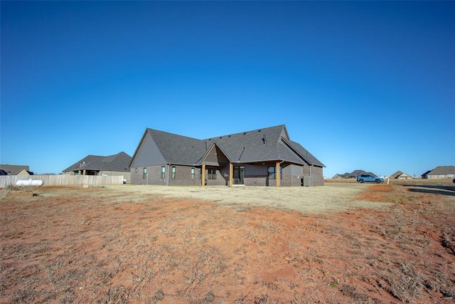 view of rear view of property