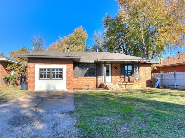 view of front of property with a front lawn