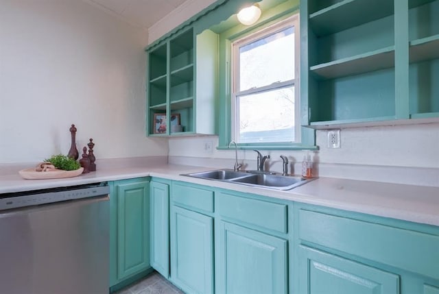 kitchen with dishwasher and sink