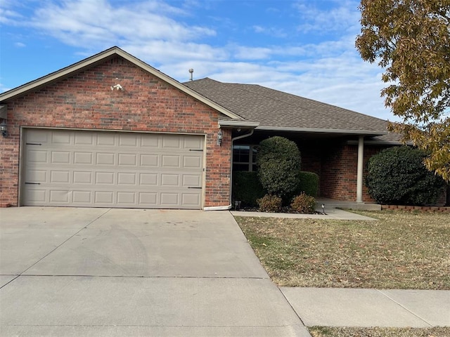 ranch-style house with a garage