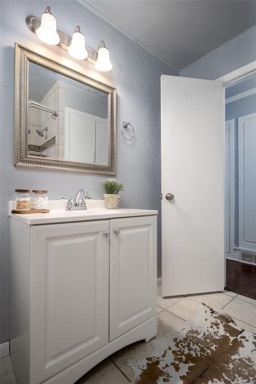 2100 Barclay Rd, Oklahoma City, OK 73120 - bathroom with vanity and a shower
