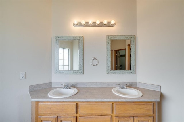 bathroom with vanity