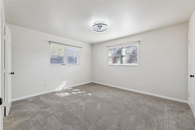 carpeted spare room with plenty of natural light