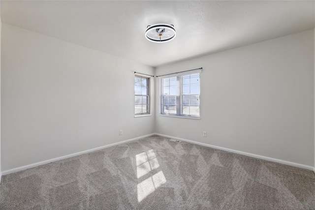 spare room featuring carpet flooring