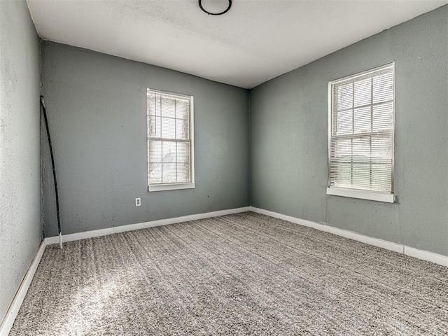 view of carpeted empty room