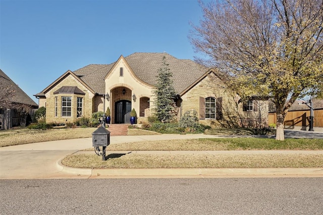 view of french country style house