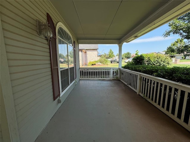 balcony with a porch