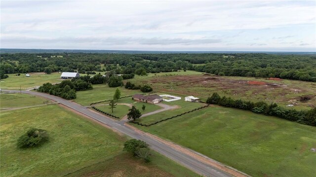920173 S 3450th Rd, Chandler, OK 74834 - view of rural area featuring a heavily wooded area