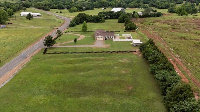 920173 S 3450th Rd, Chandler, OK 74834 - aerial overview of property's location featuring rural landscape and agricultural land