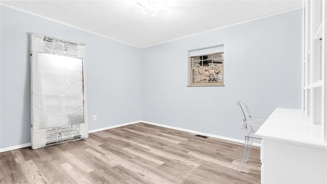 interior space featuring wood-type flooring