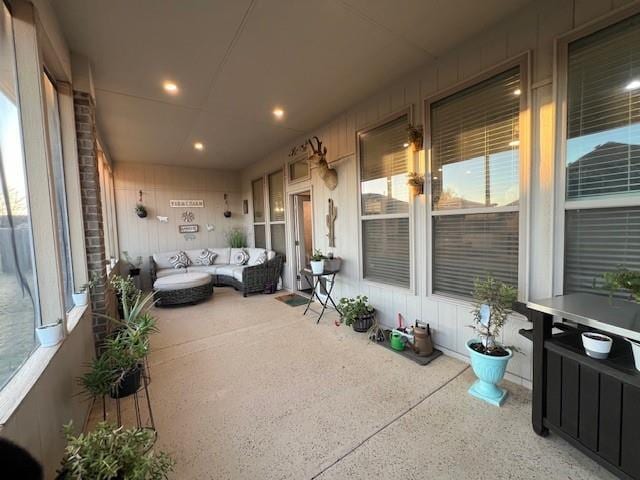 view of patio with covered porch